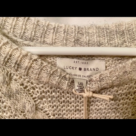 ✨ Final Price ✨ Lucky Brand Gray Cable Knit Sweater - Picture 10 of 16
